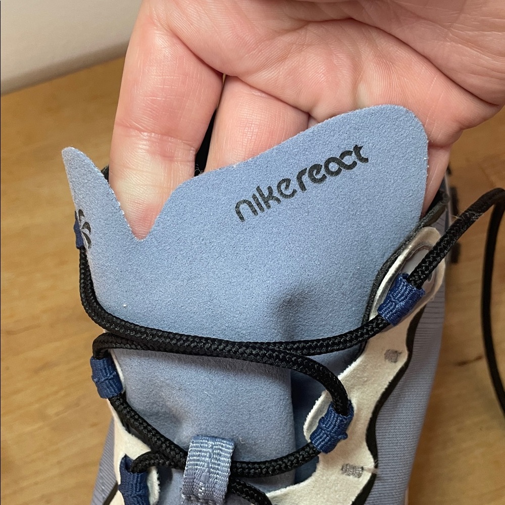 Nike React Element 55 Sneakers in Grey, White, Navy - Picture 5 of 16
